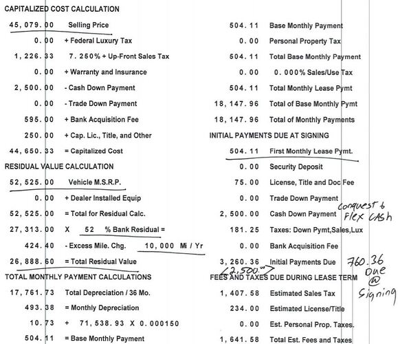Deal Sheet