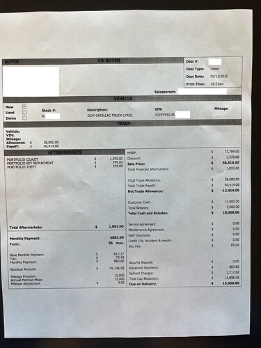 Cadillac Lyriq Lease offer