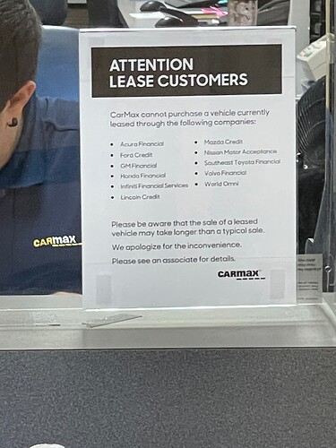 Does carmax store buy leased vehicles