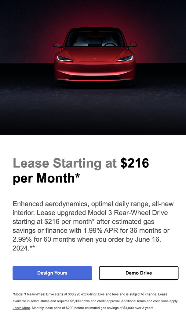Is this 24 M3 Tesla lease a good deal Ask the Hackrs FORUM LEASEHACKR
