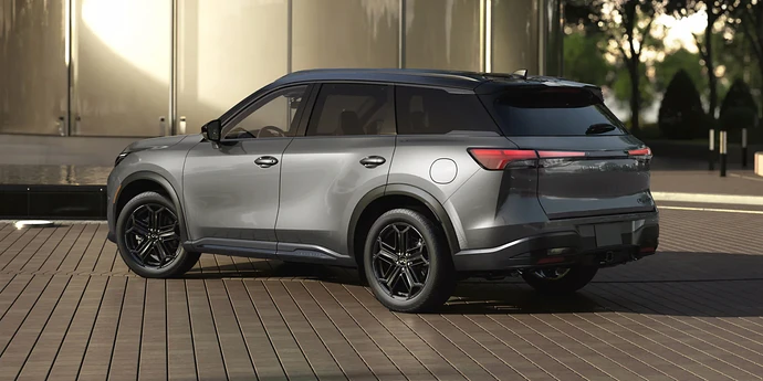 2026-infiniti-qx60-harbor-gray-rear-view